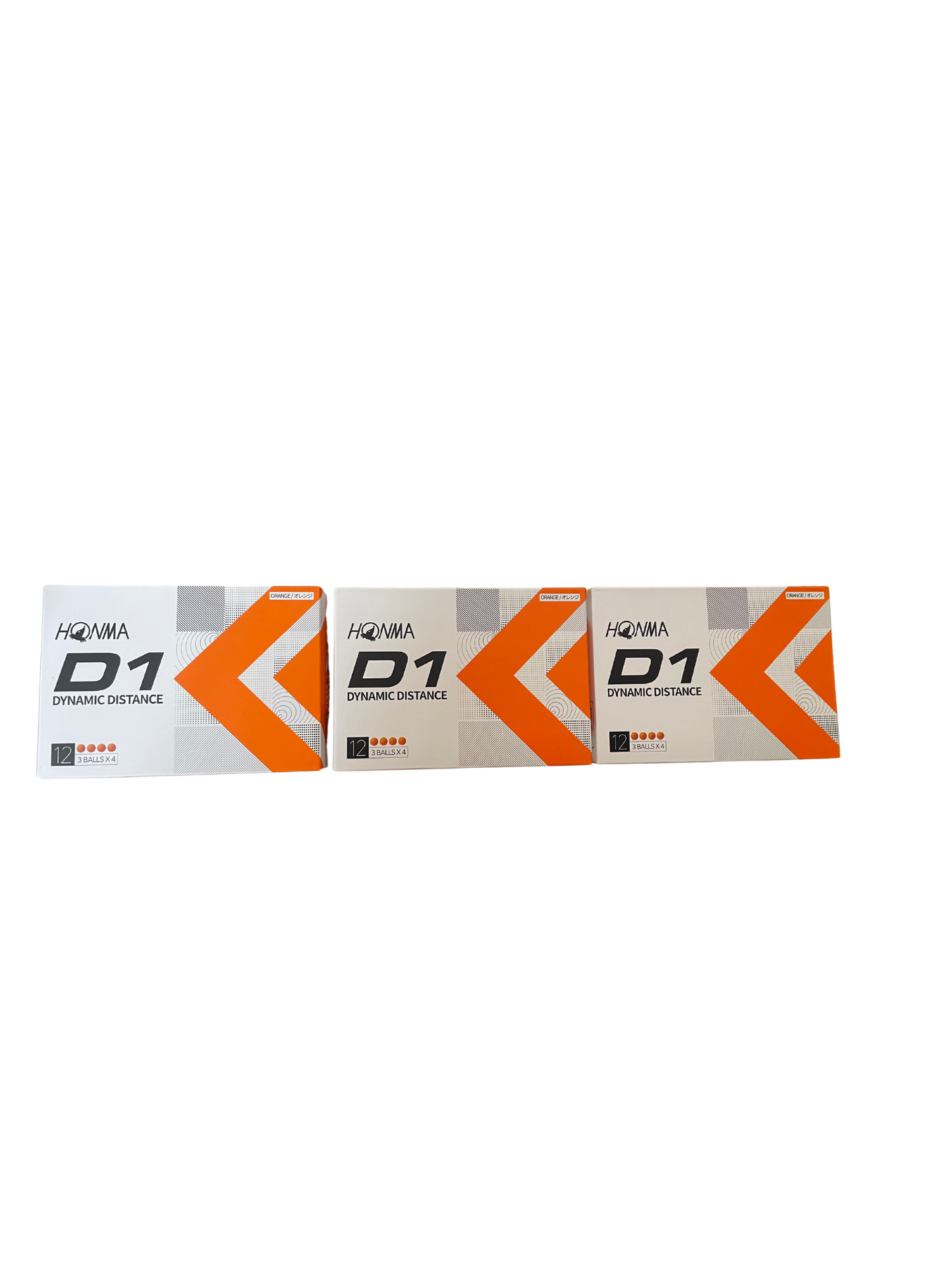 D1 2022 Model BT2201 OG Orange 3 Dozen (36 Balls) Golf Official Balls