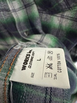 Iron heart L flannel shirt iron heart large