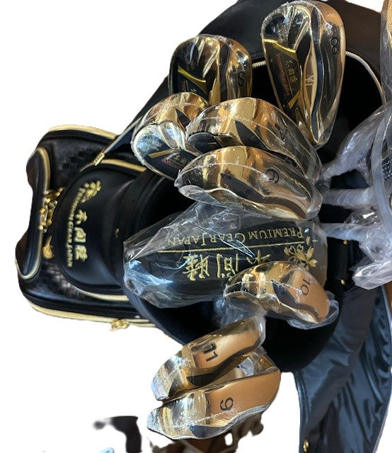 Mutsumi Honma Golf MH-V2 Golden Full Set Clubs 12pcs Driver Putter Iron