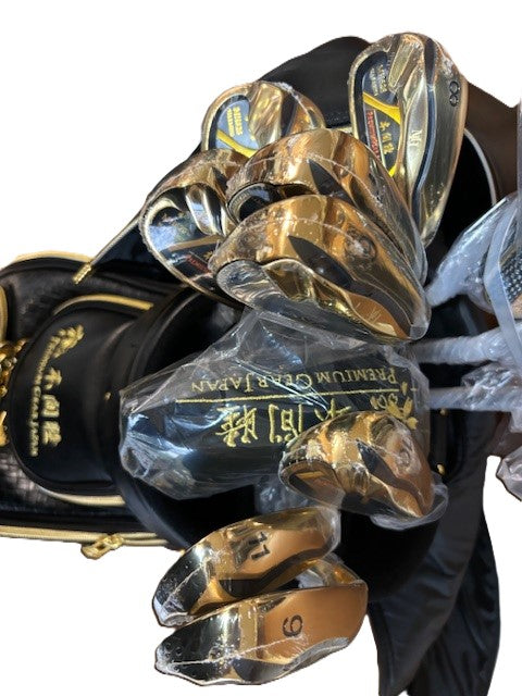 Mutsumi Honma Golf MH-V2 Golden Full Set Clubs 12pcs Driver Putter Iron