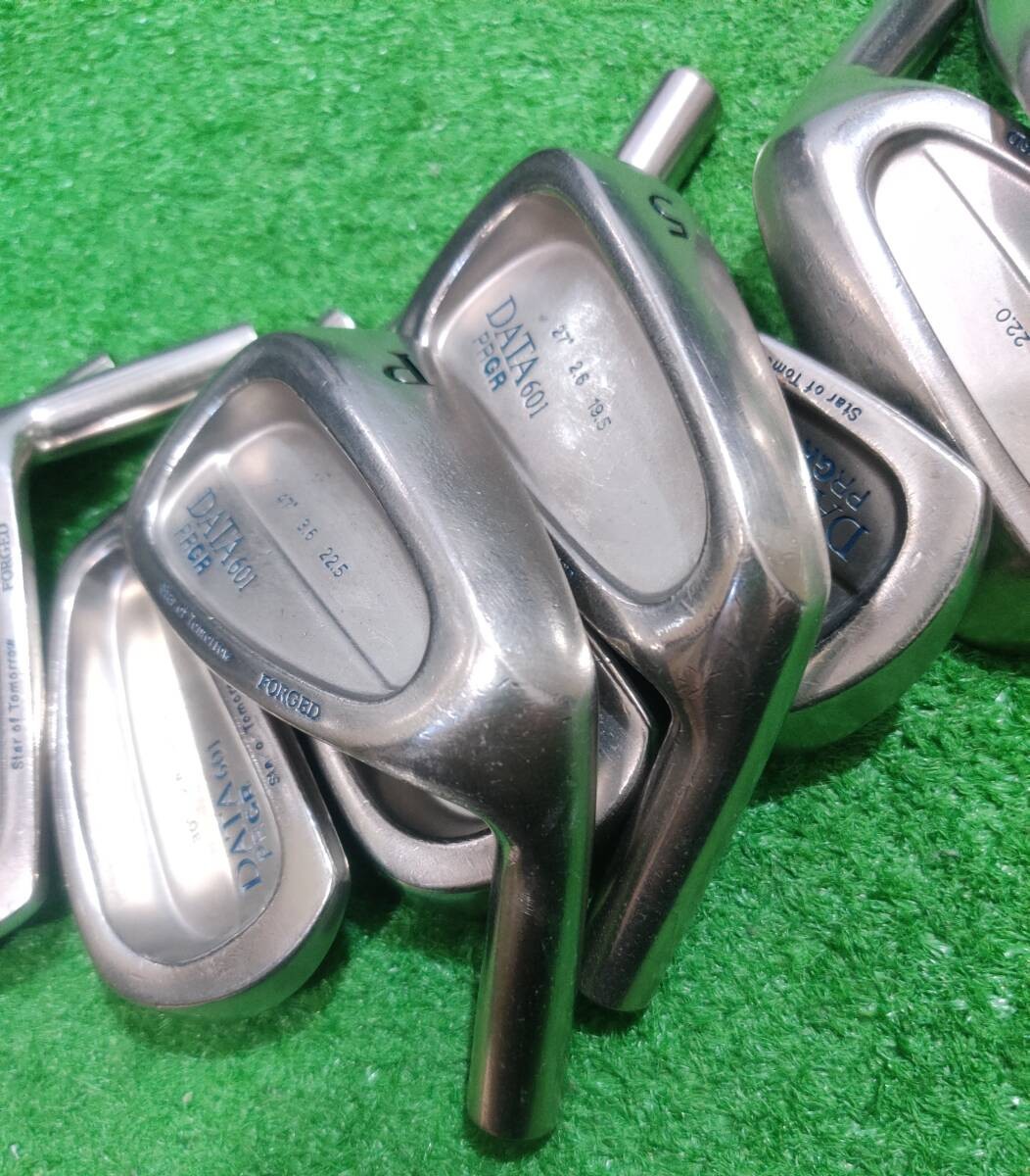 PRGR DATA601 Iron Head Only Set 3-PW AW 9pcs RH Golf Club Japan Spec - photo 7
