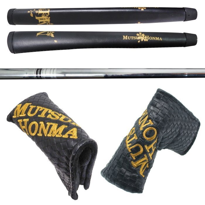 MUTSUMI HONMA MH-282M Putter Mallet Type 34" Gold IP Model - photo 8