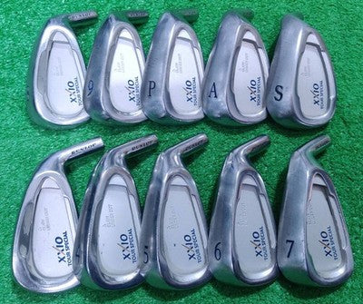 XXIO First Gen Iron Set 3-SW 10pcs Head Only Titanium Face RH Japan