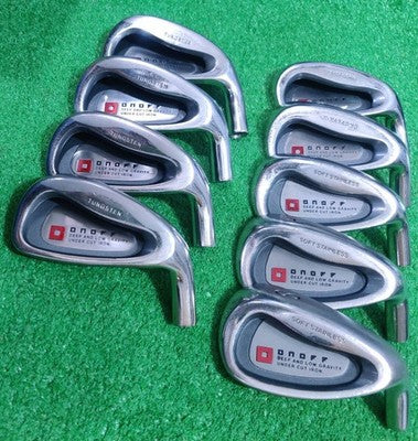ONOFF AKA 2004 Iron Set 4-SW 9pcs Head Only Cavity RH Golf Club Japan