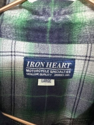 Iron heart L flannel shirt iron heart large