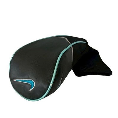 Nike Golf FW UT Head Cover Black Blue Embroidered Swoosh Synthetic Leather Knit