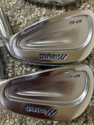 Mizuno MP-60 Iron Set 4-PW 7pcs Head Only Cut Muscle RH Golf Japan