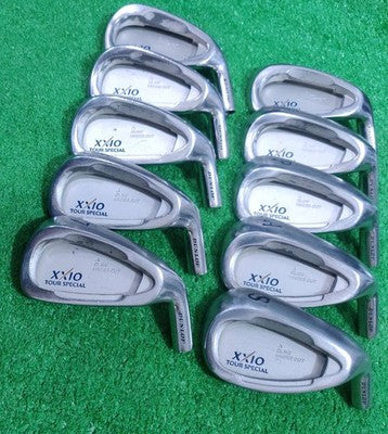 XXIO First Gen Iron Set 3-SW 10pcs Head Only Titanium Face RH Japan