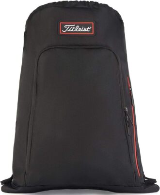 TITLEIST Players Sack Bag TA20PSK Men's Black x Red