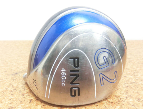 Used PING G2 Driver 1W, 460cc, 10° Loft, 199g, Head Only, Glued-On. Item