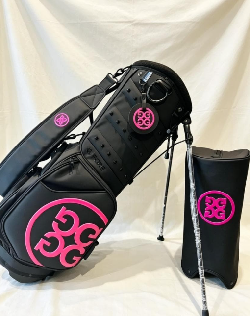 G/FORE Golf Bag, Unisex, Black/Pink