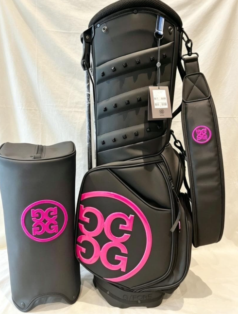 G/FORE Golf Bag, Unisex, Black/Pink