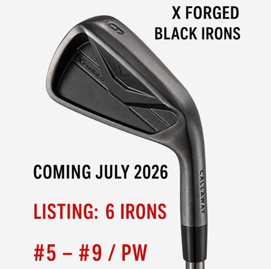 Callaway X-FORGED-BLACK 6-piece iron set (5–9 / P-WEDGE) NS PRO MODUS3 TOUR105 LUXURY BLACK Steel S