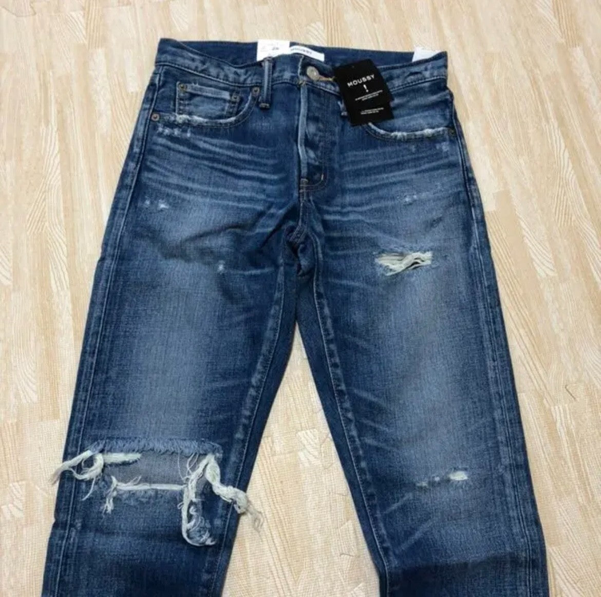 Moussy MV Roselle Tapered Denim Jeans Womens Size 25 Made in Japan_NWT　KK