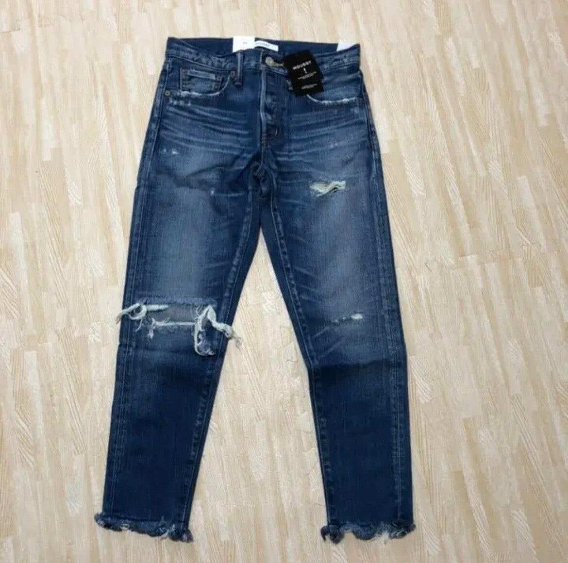 Moussy MV Roselle Tapered Denim Jeans Womens Size 25 Made in Japan_NWT　KK