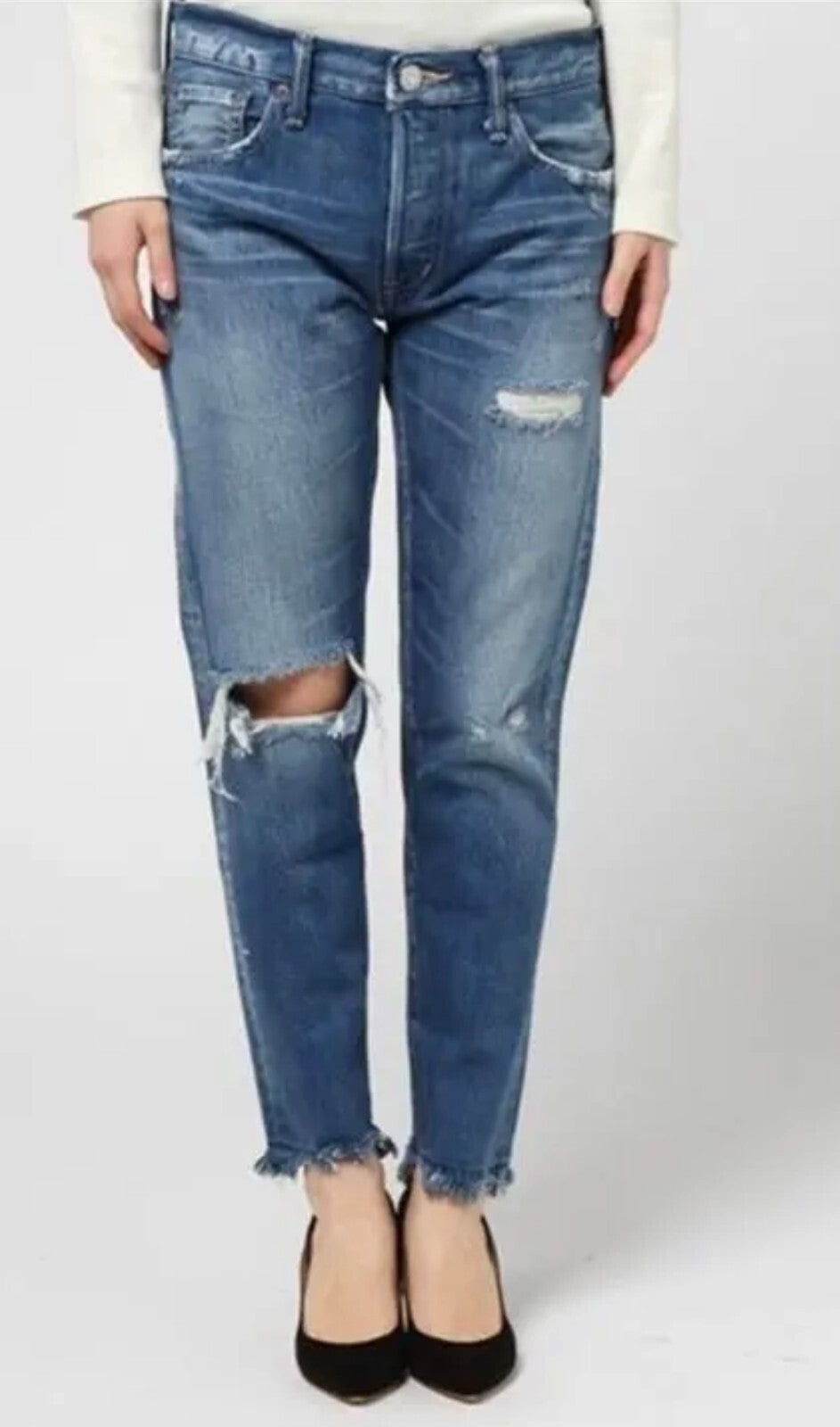 Moussy MV Roselle Tapered Denim Jeans Womens Size 25 Made in Japan_NWT　KK