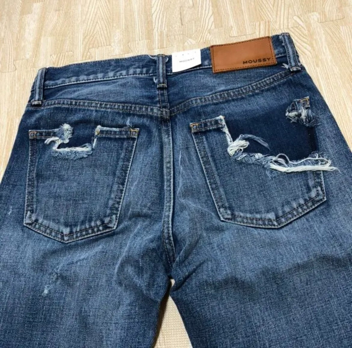 Moussy MV Roselle Tapered Denim Jeans Womens Size 25 Made in Japan_NWT　KK