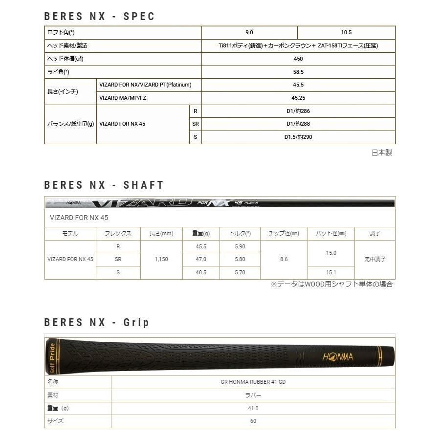 HONMA BERES NX Driver 2022 9° SR VIZARD FOR NX 45 - photo 10
