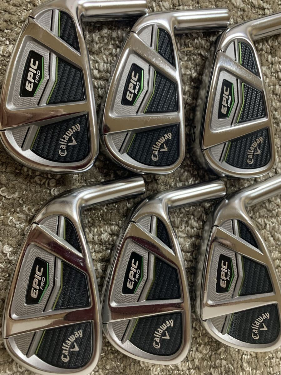 Callaway Epic Pro Iron Set 5-PW 6pcs Head Only RH Golf Club Japan - photo 1