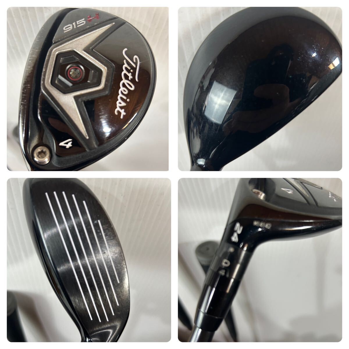 Titleist 915D3 1W 9.5° 915F 5W 18° 915H 4U 24° Left-Handed Set Flex-S - photo 4