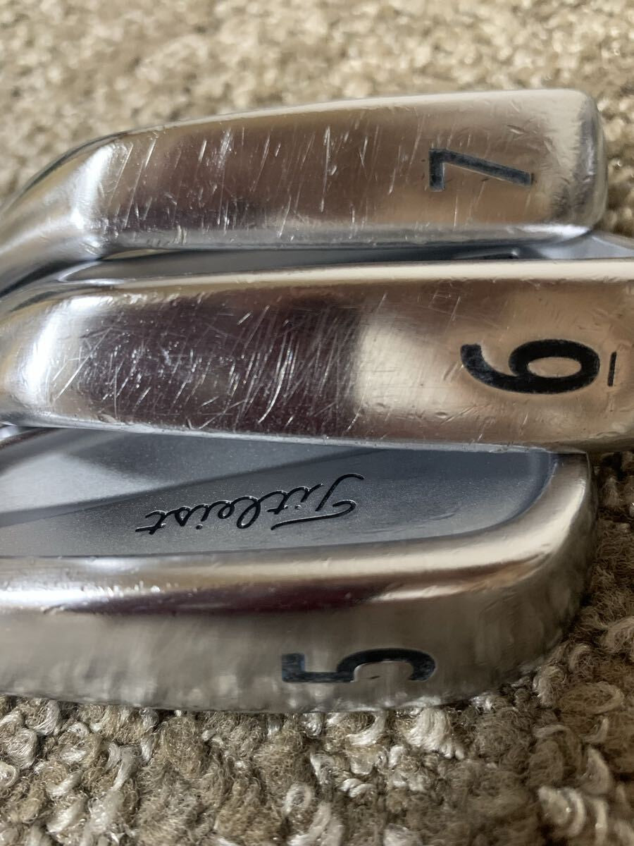Titleist CB 712 Forged Iron Set 5-PW 6pcs Head Only RH Golf Japan - photo 8
