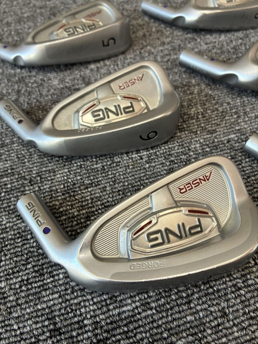 PING Anser Forged 2010 Iron Set 5-PW 6pcs Head Only RH Golf Japan - photo 1