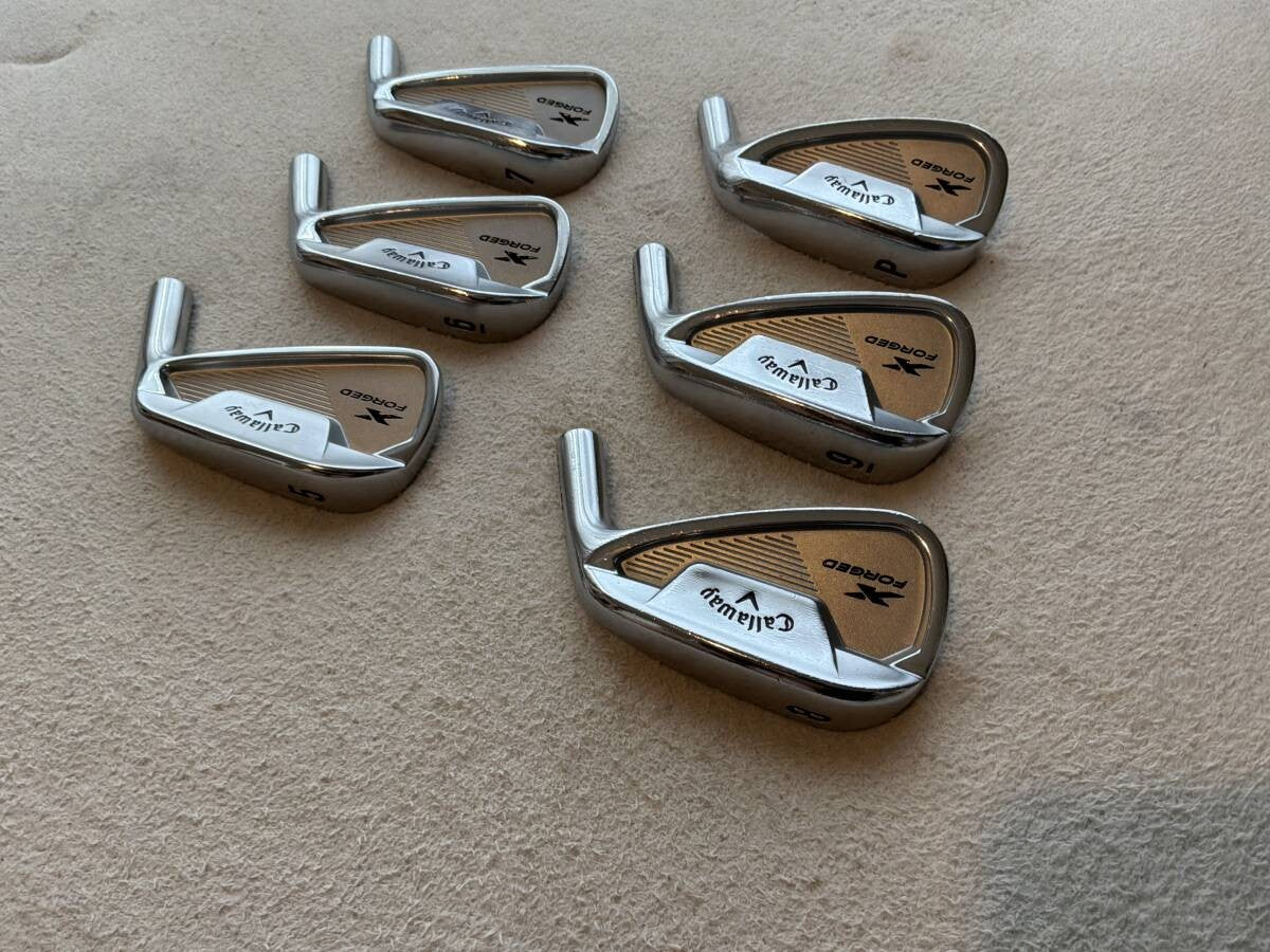 Callaway X Forged Star 2021 Iron Set 5-PW 6pcs Head Only RH Golf Japan - photo 2