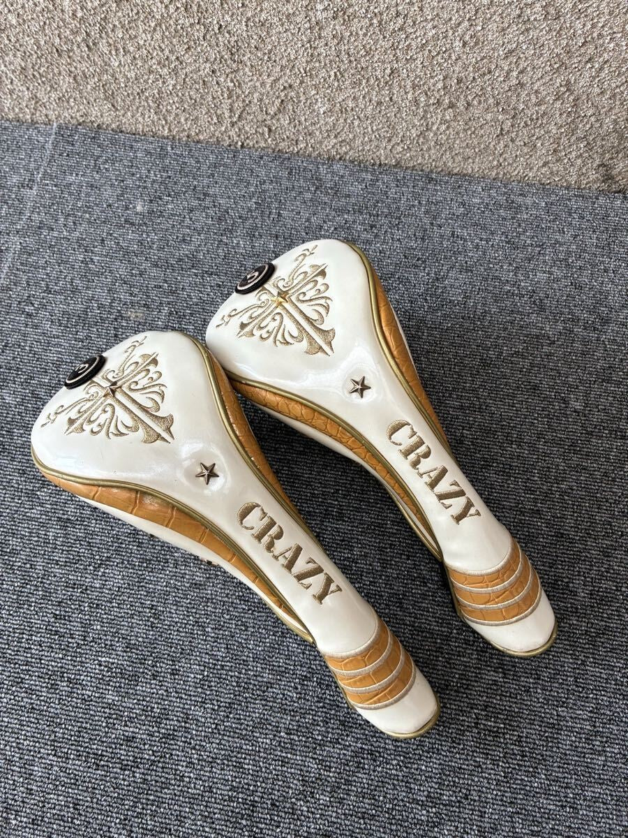CRAZY Head Cover Set 2pcs for FW 3W 5W Golf Japan - photo 1