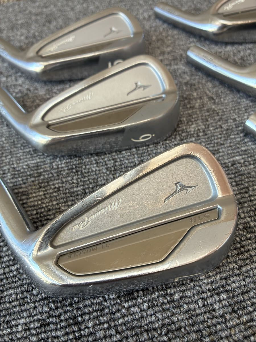 Mizuno Pro 518 Iron Set 5-PW 6pcs Head Only RH Golf Club Japan - photo 1