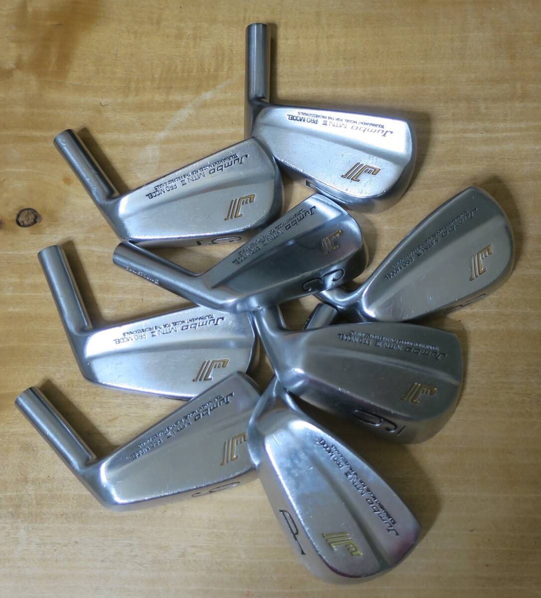 Bridgestone J'S Iron Set Heads Only 8pcs 3-PW RH Men Japan - photo 2