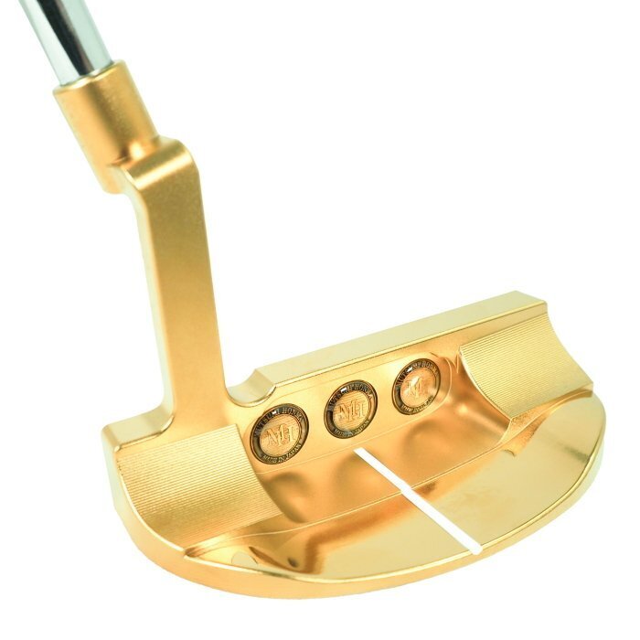 MUTSUMI HONMA MH-282M Putter Mallet Type 34" Gold IP Model - photo 6