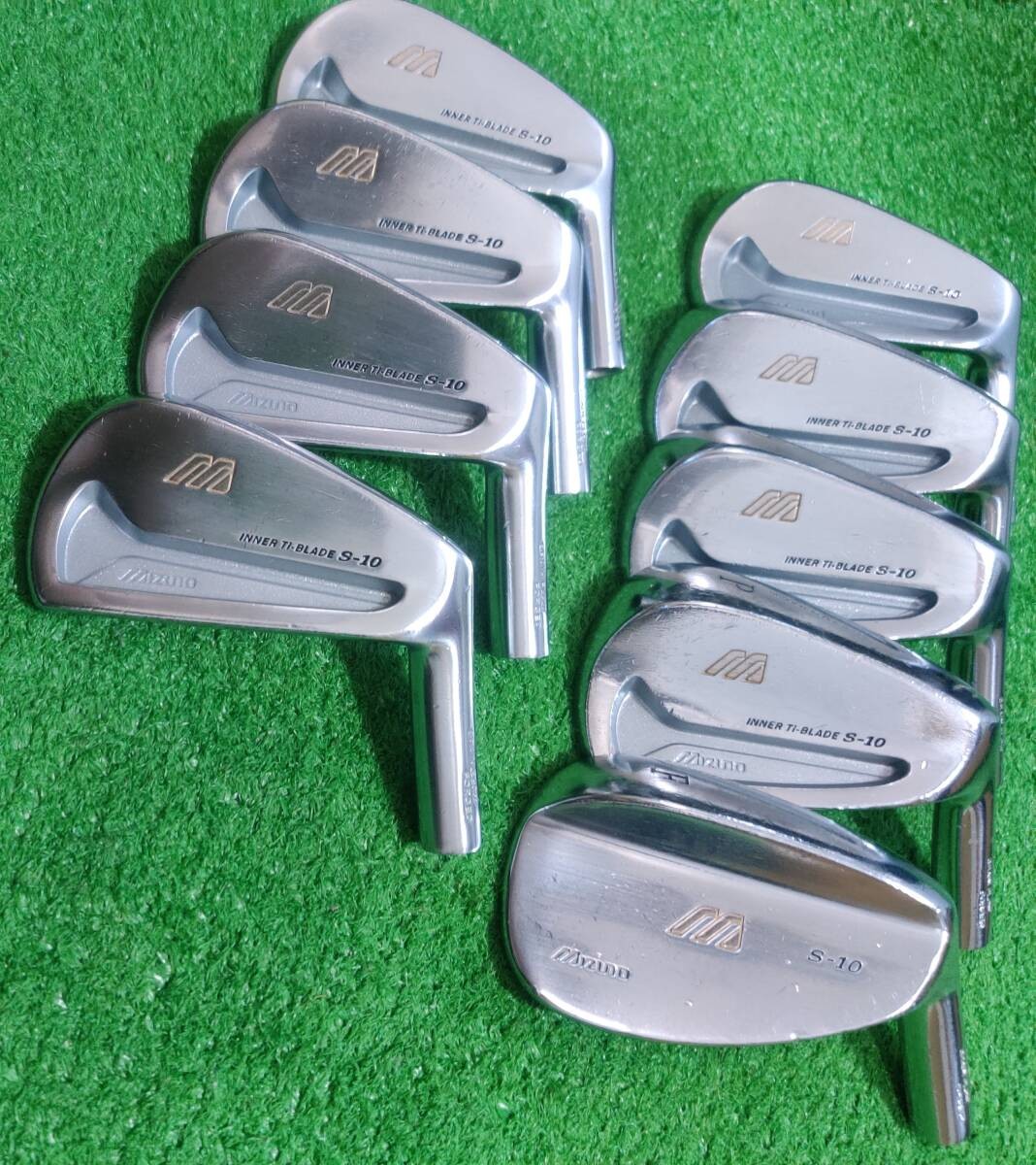 Mizuno S-10 Iron Head Set 9pcs #3-PW FW Grain Flow Forged - photo 3