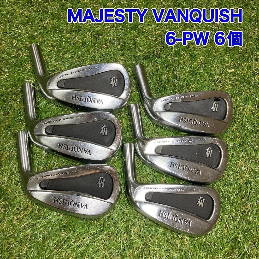 Majesty Vanquish Iron Set 6pc Head Only 6-PW RH Golf Club Japan Spec - photo 1