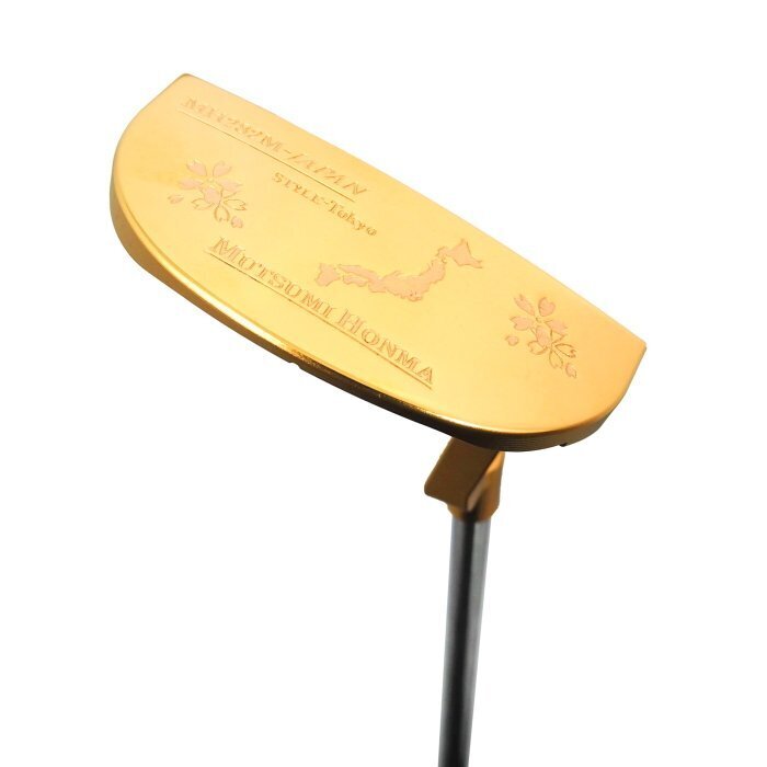MUTSUMI HONMA MH-282M Putter Mallet Type 34" Gold IP Model - photo 2