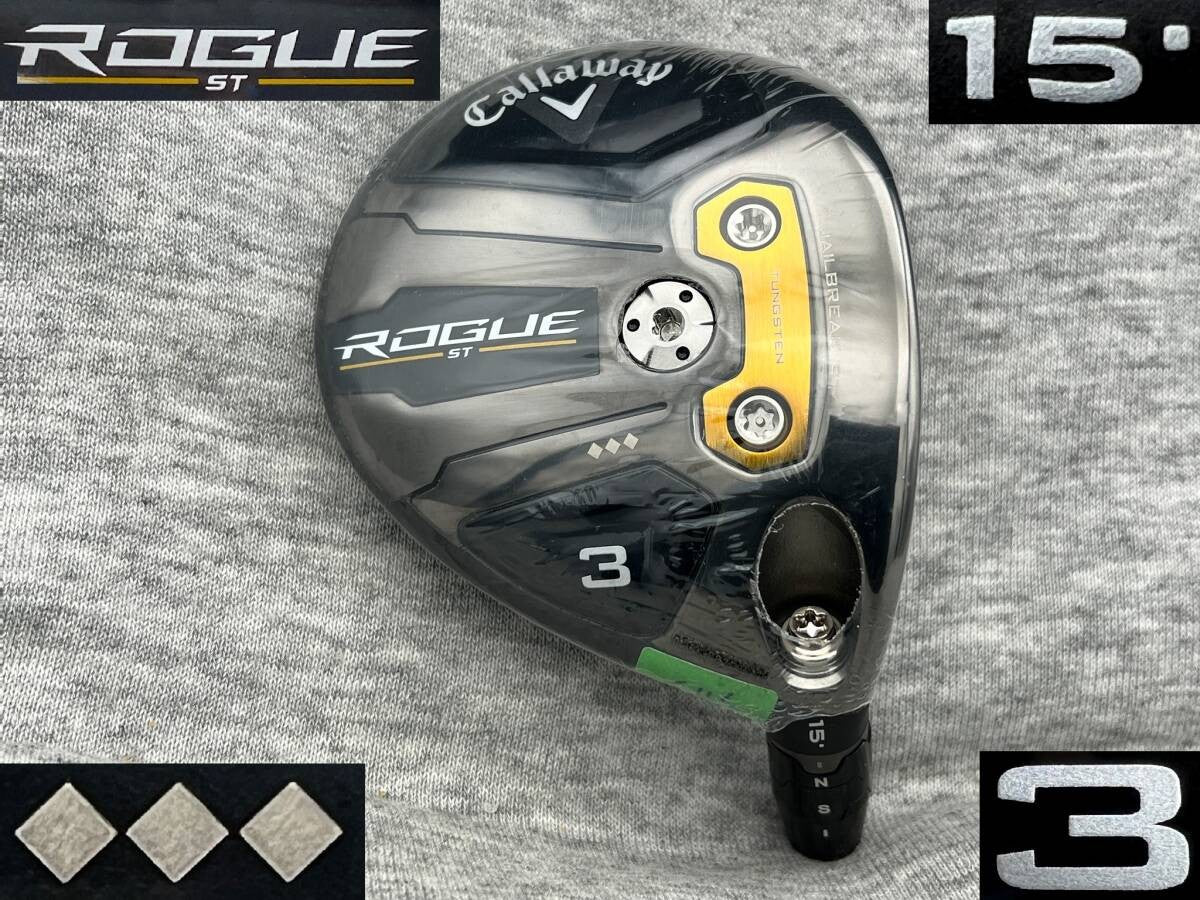 Callaway PROTO TC Serial ROGUE ST TRIPLE DIAMOND 3W 15.0 Real 15.0 TOUR ISSUE - photo 1