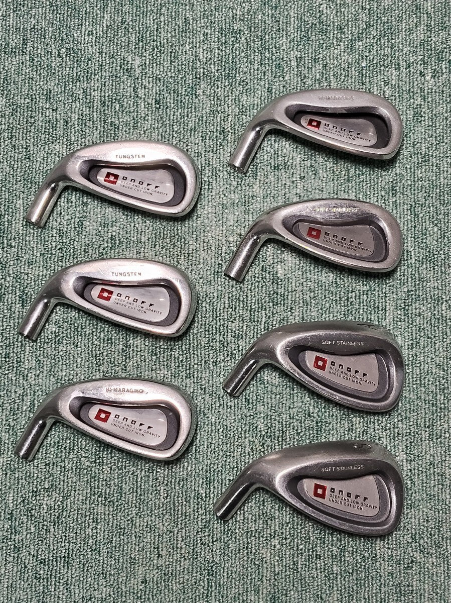 Onoff AKA 2004 Iron Set 6-SW 7pcs Head Only Left Handed Golf Japan - photo 1
