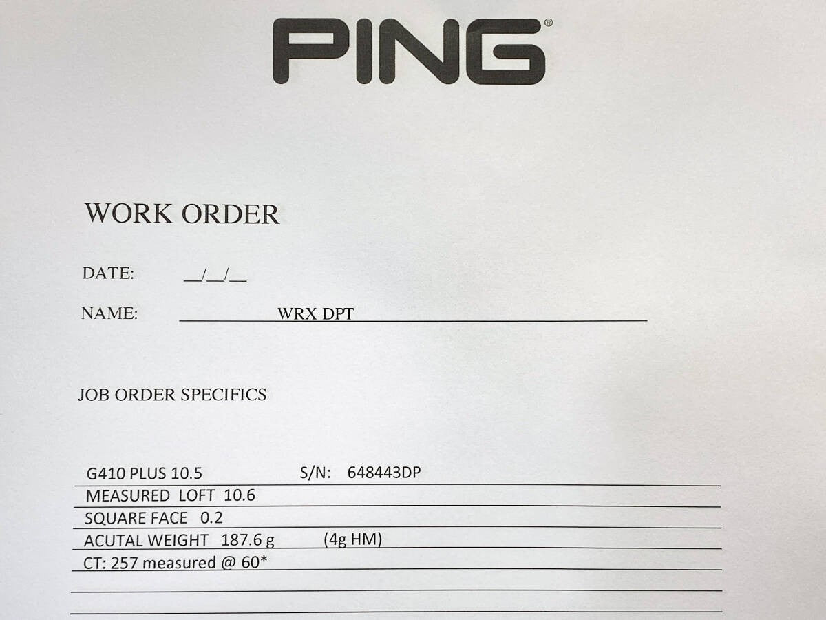 PING G410 PLUS 10.5 Real 10.6 Tour-provided WRX PROTO TOUR ISSUE - photo 9