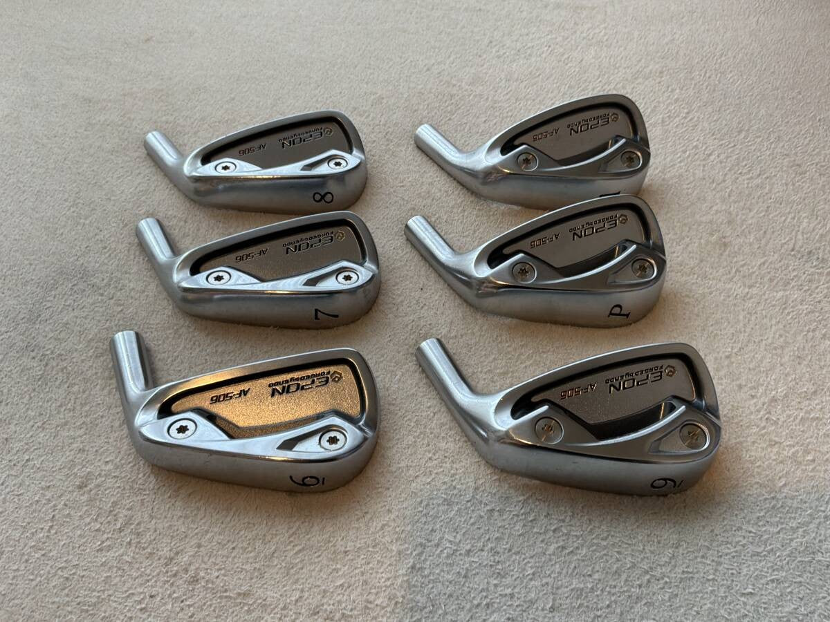 Epon AF-506 Iron Set 6-AW 6pcs Head Only RH Golf Club Japan - photo 4