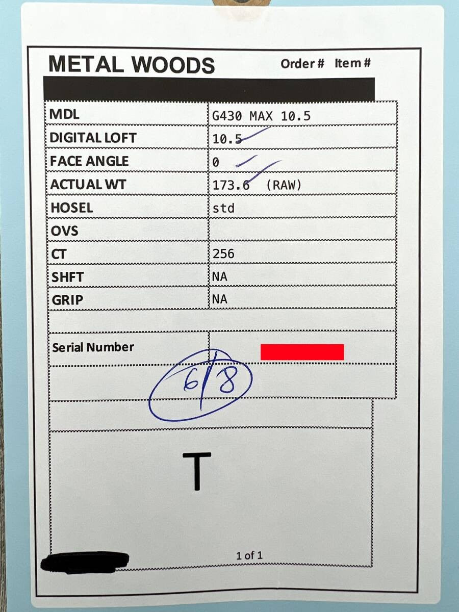 PING G430 MAX TOUR SUPPLIES WRX PROTO 10.5 REAL 10.5 TOUR ISSUE - photo 10