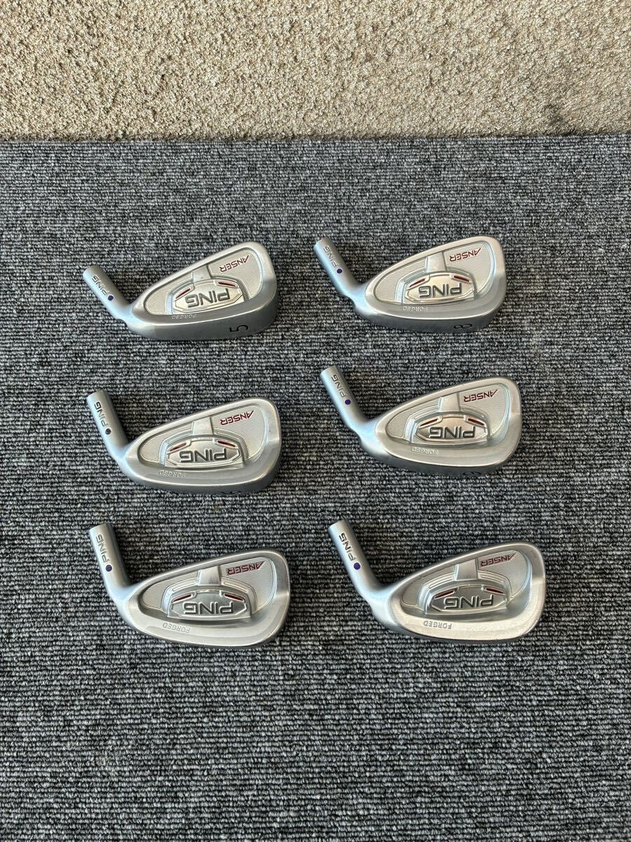 PING Anser Forged 2010 Iron Set 5-PW 6pcs Head Only RH Golf Japan - photo 2