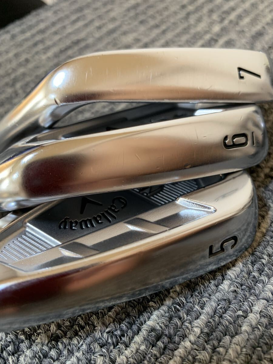Callaway RAZR X Forged Iron Set 5-PW 6pcs Head Only RH Golf Club Japan - photo 8