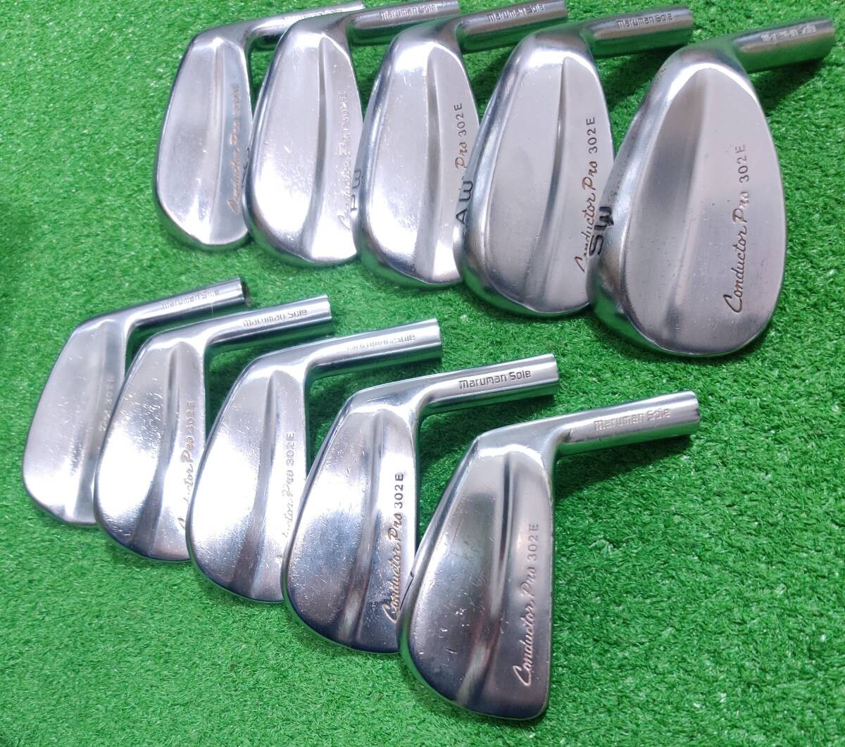 Maruman Conductor 302E Forged Iron Set 3-SW 10pcs Head Only RH Golf Japan - photo 3