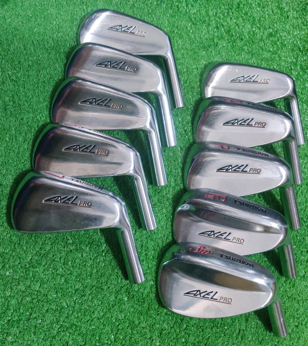 Tsuruya Axel Pro Iron Set 3-SW 10pcs Head Only RH Golf Club Japan Spec - photo 4