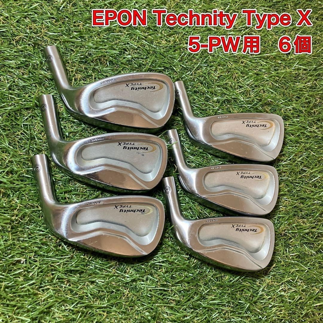 Epon Technity Type X Iron Head Set 6pcs #5-PW Japan Spec - photo 1