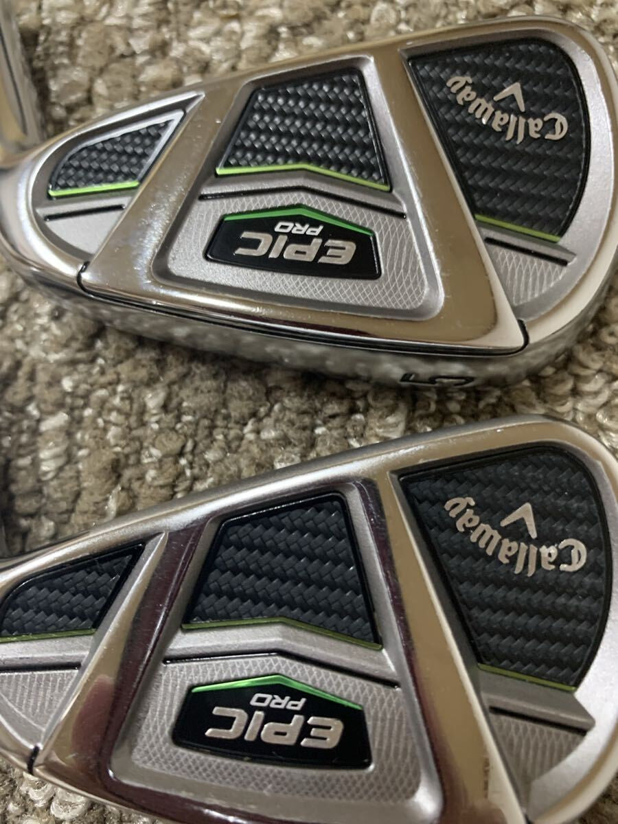 Callaway Epic Pro Iron Set 5-PW 6pcs Head Only RH Golf Club Japan - photo 2