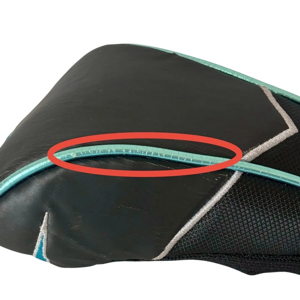 Nike Golf FW UT Head Cover Black Blue Embroidered Swoosh Synthetic Leather Knit - photo 7
