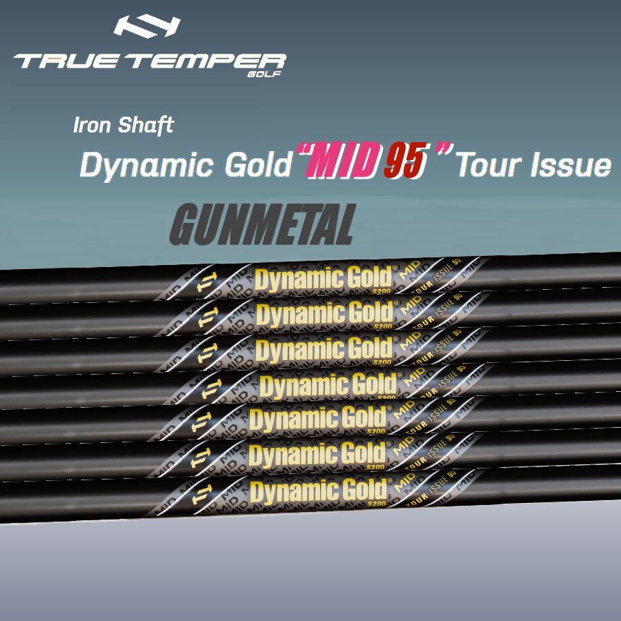 True Temper Dynamic Gold Tour Issue MID 95 Iron Shaft Set 7pcs #4-PW S200 - photo 1
