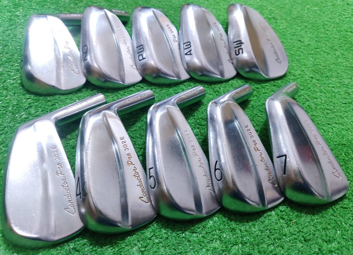 Maruman Conductor 302E Forged Iron Set 3-SW 10pcs Head Only RH Golf Japan - photo 4