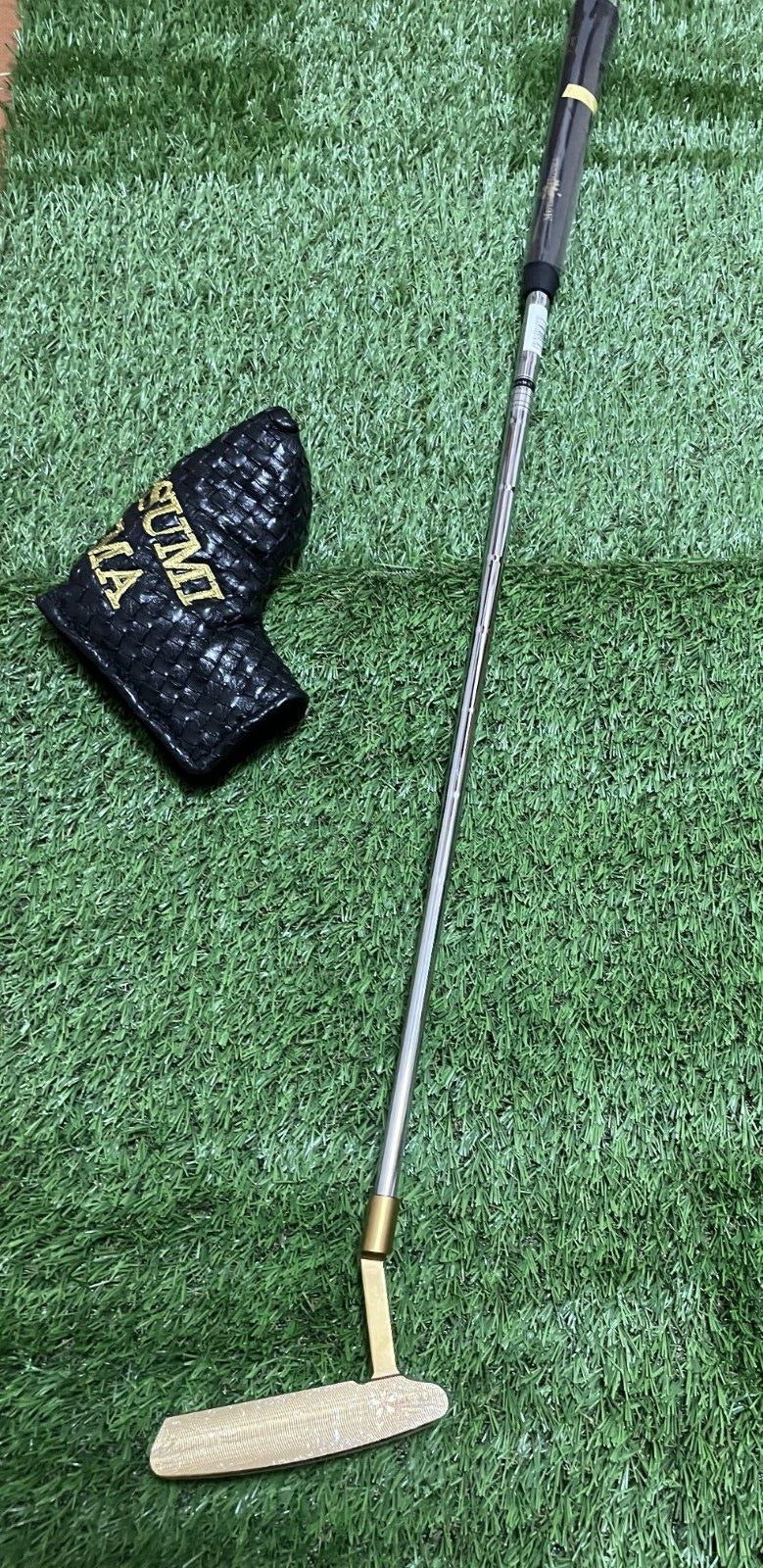 MUTSUMI HONMA putter MH282P Gold IP model 34" w/ Head Cover - photo 6