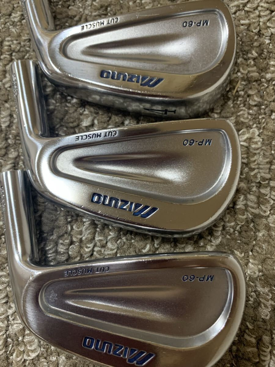 Mizuno MP-60 Iron Set 4-PW 7pcs Head Only Cut Muscle RH Golf Japan - photo 2